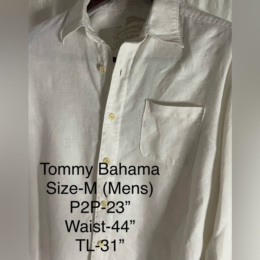 💰Tommy Bahama Men's White Casual Button Down Shirt
